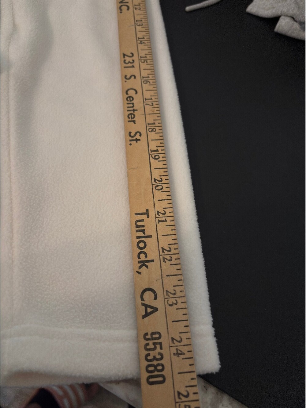 Lands End Womens White Full Zip Fleece Jacket Size M - Picture 8 of 8